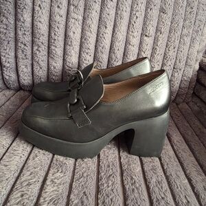 Chic Black Platform Loafers